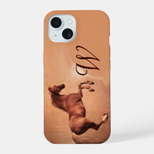 Monogramme Rose Antique RED HORSE
