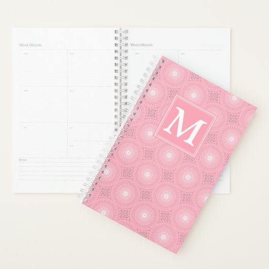 Monogramme rose cercles motif (Devant avec enveloppe)