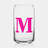 Monogramme rose chaud Initiales Nom Cadeau personn (Recto)