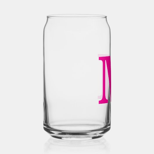 Monogramme rose chaud Initiales Nom Cadeau personn (Droite)