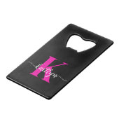 Monogramme Rose Chaude Noir (Dos Angle)