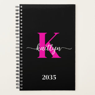 Monogramme Rose Chaude Noir
