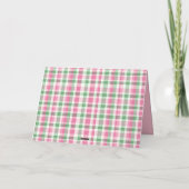 Monogramme rose et vert preppy (Dos)