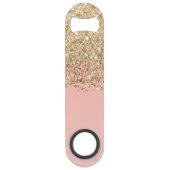 Monogramme rose Fille Chic Gold Confetti (Dos)