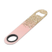 Monogramme rose Fille Chic Gold Confetti (Dos Angle)