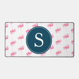 Monogramme rose Flamant rose mou