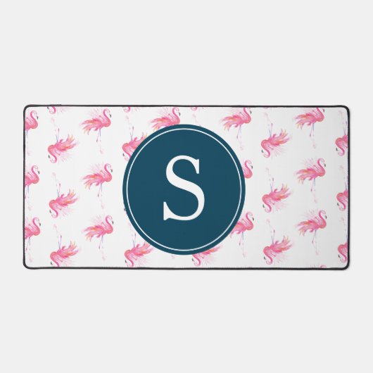 Monogramme rose Flamant rose mou (Recto)