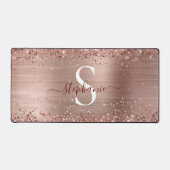 Monogramme Rose Gold Faux-Parties scintillant Girl (Recto)