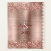 Monogramme Rose Gold Faux-Parties scintillant Girl (Dos)