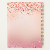 Monogramme Rose Gold Parties scintillant Élégant N (Dos)