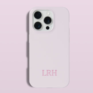 Monogramme Rose Initial Minimaliste Moderne