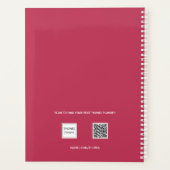 Monogramme rose magenta initiales nom 2026 (Dos)