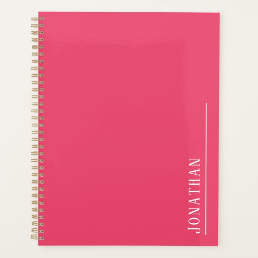 Monogramme rose minimaliste (Devant)