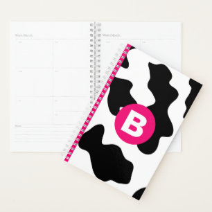 Monogramme rose Motif Quirky Cow