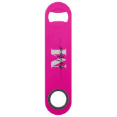 Monogramme rose noir argent personnel (Dos)