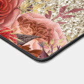 Monogramme Rose or Fleurs Parties scintillant or c (Coin)