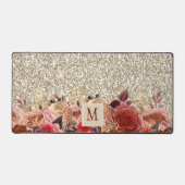 Monogramme Rose or Fleurs Parties scintillant or c (Recto)