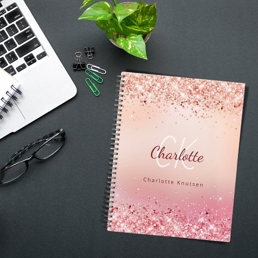 Monogramme rose or rose 2026