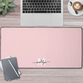 Monogramme rose pâle