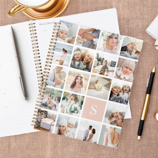 Monogramme rose pâle Collage photo