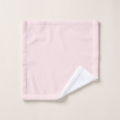 Monogramme Rose Pâle Élégant Minimaliste (Gant de toilette)