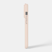 Monogramme Rose Pâle Élégant Moderne (Côté gauche)