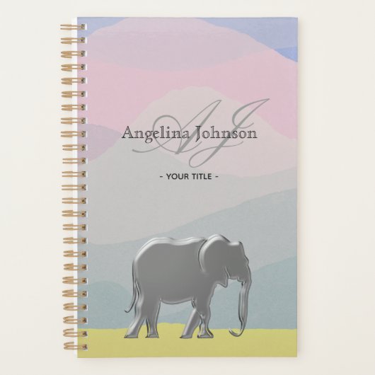 Monogramme Rose Pastel (Devant)