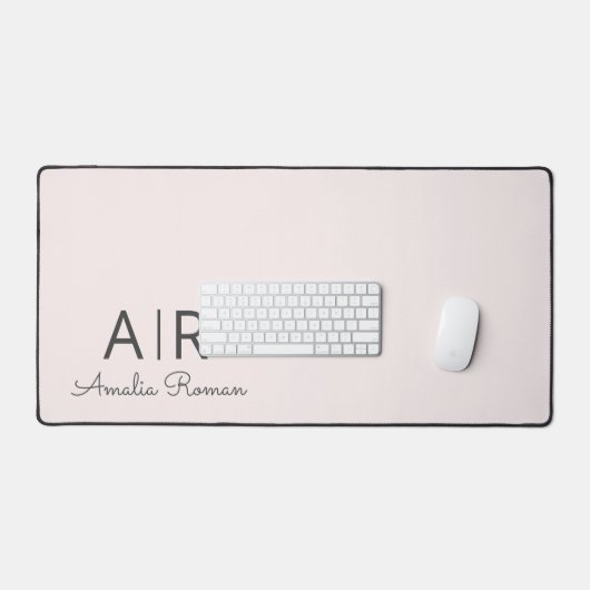 Monogramme rose personnalisé (Clavier et souris)