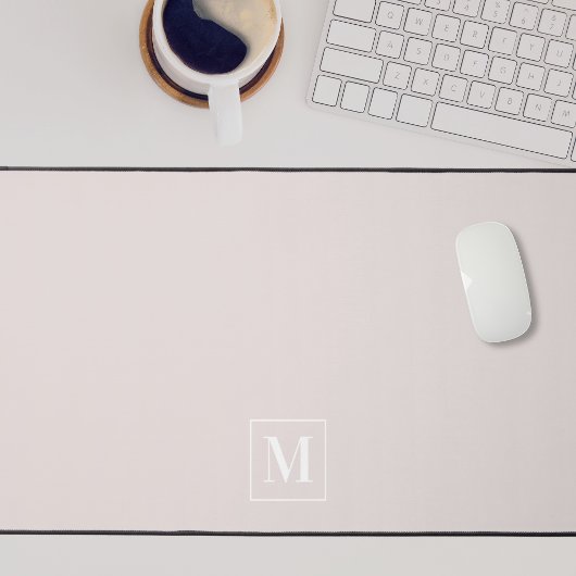 Monogramme Rose Poussiéreux Moderne