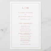 Monogramme rose Rose simple Élégant programme de m (Devant)