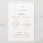 Monogramme rose Rose simple Élégant programme de m (Dos)