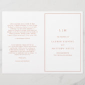 Monogramme rose Rose simple Élégant programme de m (Devant)