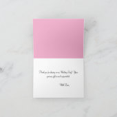 Monogramme Rose Sable Rouge Cœur Merci (Intérieur)