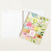 Monogramme Rose Shabby Chic Pretty Rose (Devant avec enveloppe)