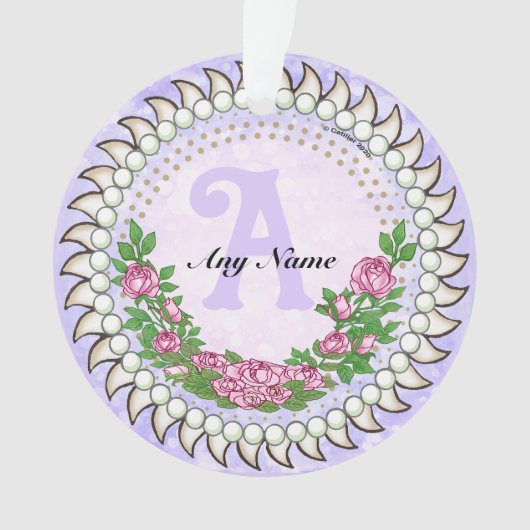 Monogramme Roses (devant)