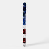 Monogramme rouge blanc bleu paillettes scintille d (Côté droit)