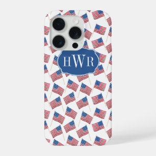 Monogramme Rouge Blanc Et Bleu Patriotique Tout Am