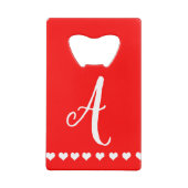 Monogramme rouge et blanc initial (Dos)