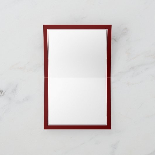 Monogramme rouge foncé Chic Personnel Professionne (Intérieur)