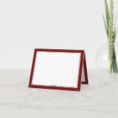 Monogramme rouge foncé Chic Personnel Professionne (Dos)