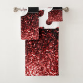 Monogramme rouge foncé coccinelle faux parties sci (En situation)