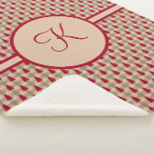 Monogramme Rouge Marron Buffalo Plaid Rustique Cam (3/4)