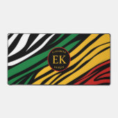 Monogramme rouge vert jaune noir Mois de l'histoir (Recto)