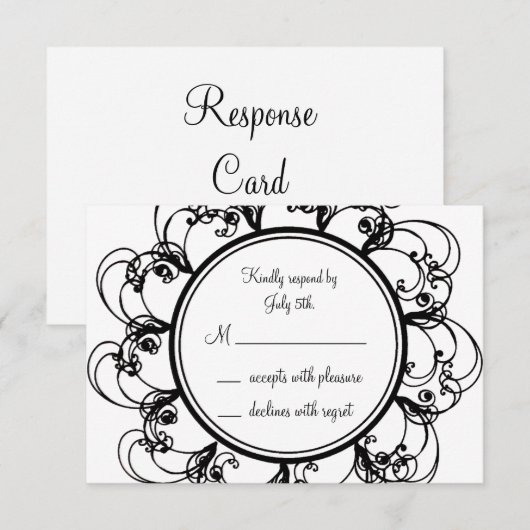 Monogramme RSVP (blanc) (Devant / Derrière)