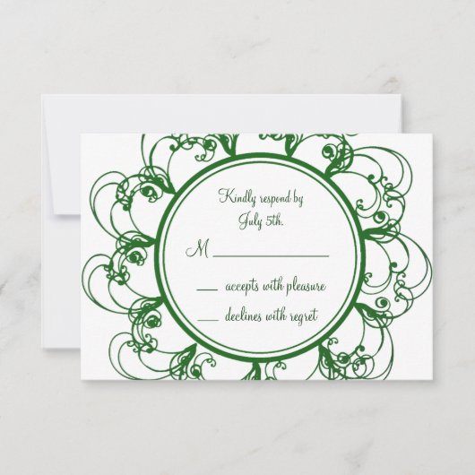 Monogramme RSVP (vert) (Devant)