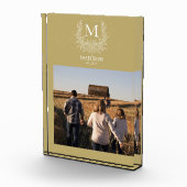 Monogramme rustique - Bloc photo initial personnal (Droite)