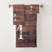 Monogramme rustique Brown Nom de la ferme (En situation)