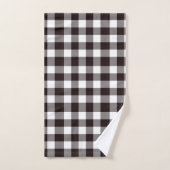 Monogramme Rustique Chic Plaid (Serviette à main)