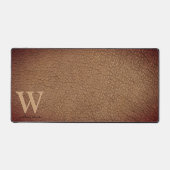 Monogramme Rustique Cuir Noir Nom Or (Recto)