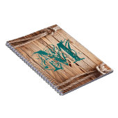 Monogramme rustique en bois du pays Livre initial (Côté Droit)